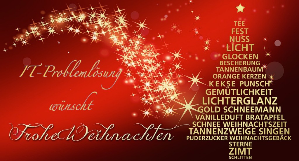 Frohe Weihnachten IT-Problemloesung Computerservice